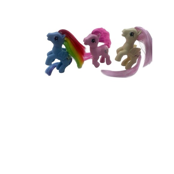 My Little Pony 2019 Retro Rainbow Lot Of 3 Pink Butterfly 6” Fast Shipping - Picture 5 of 16